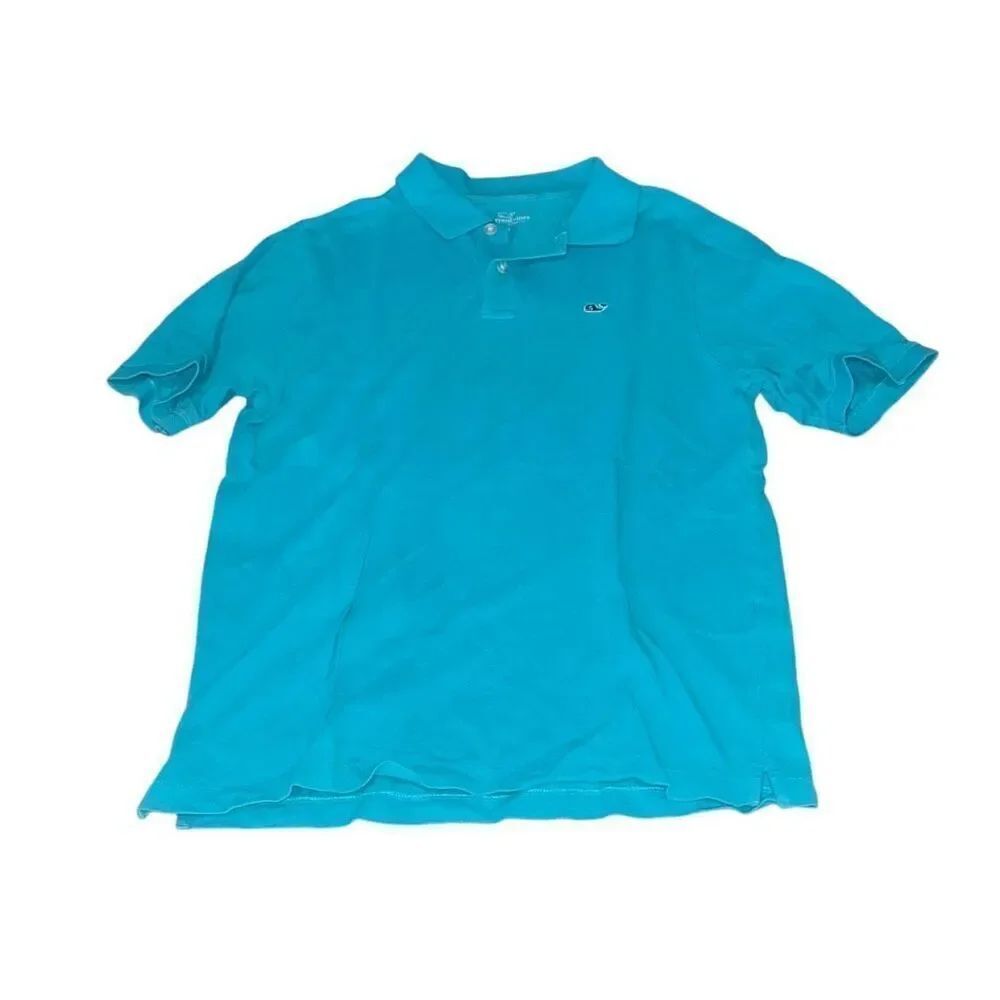Vineyard Vines Boys Kids Short Sleeve Polo Shirt Uniform Golf Casual size XL 18